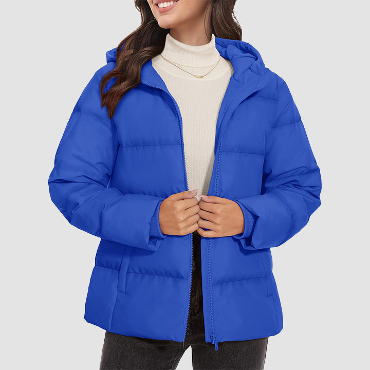 Women’s Hooded Down Jacket Lightweight Thermal Quilted Winter Coat
