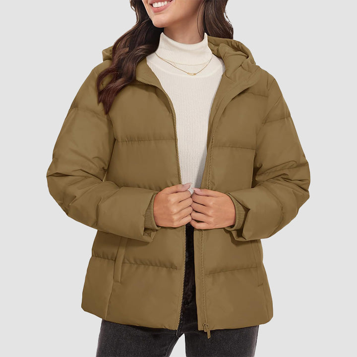 Women’s Hooded Down Jacket Lightweight Thermal Quilted Winter Coat
