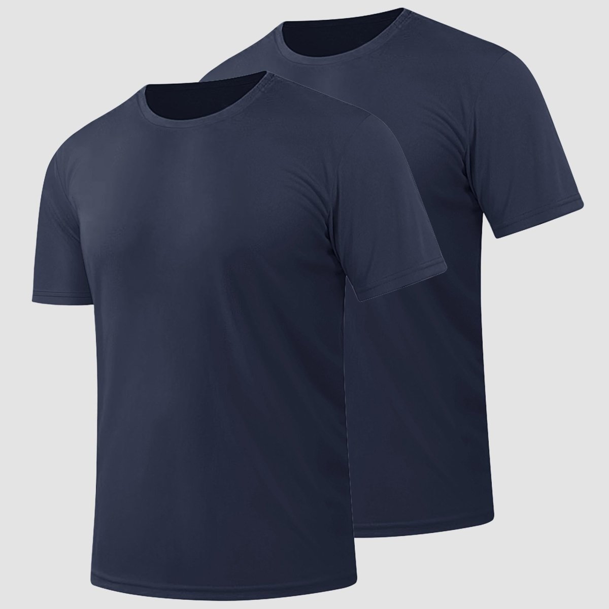 [2 Pcs set] Lightweight Short Sleeve Sun Protection Shirt-Men's tops-Calvin Hart-Navy+Navy-S-Calvin Hart
