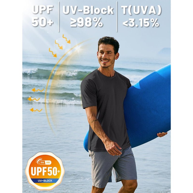 [2 Pcs set] Lightweight Short Sleeve Sun Protection Shirt-Men's tops-Calvin Hart-Navy+Navy-S-Calvin Hart
