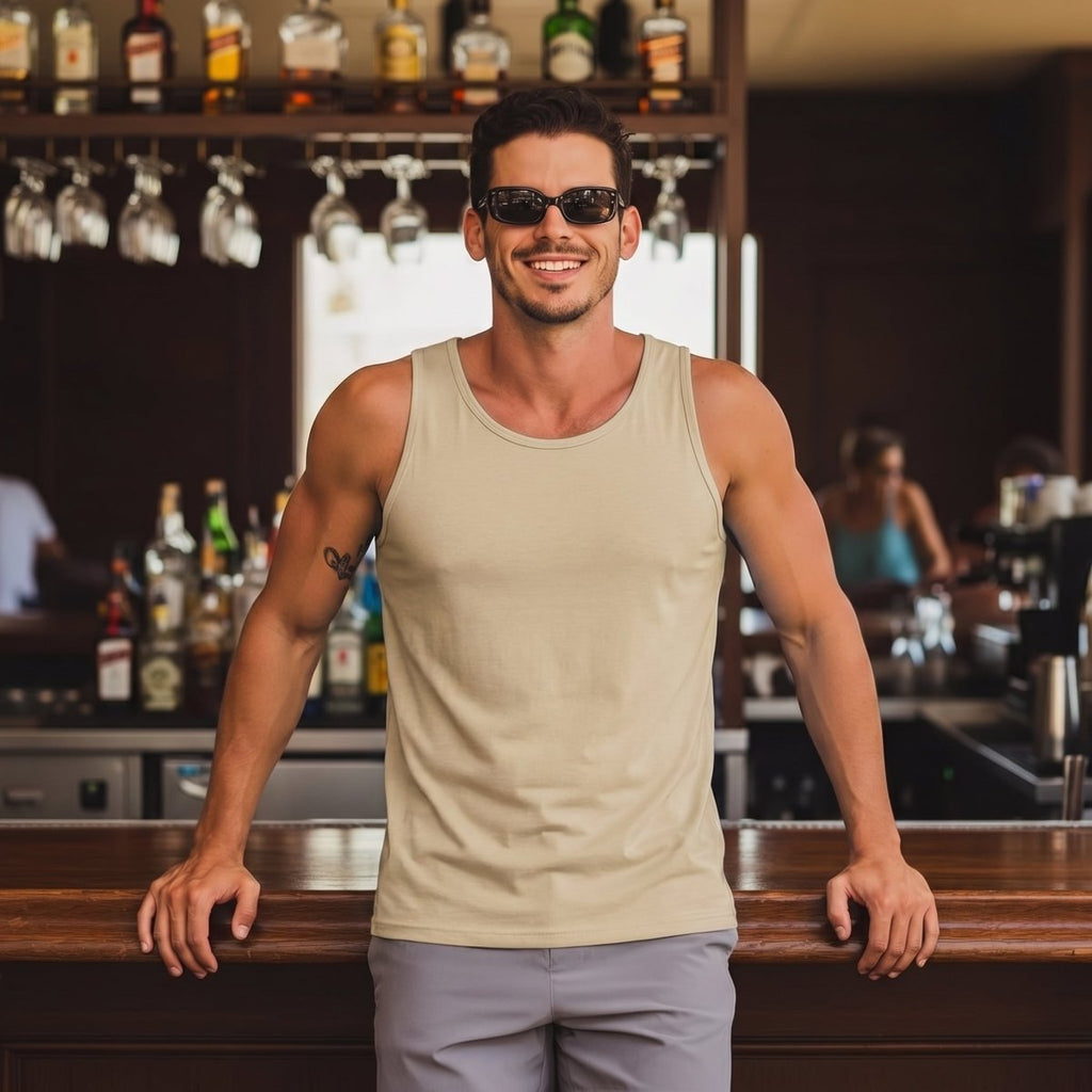 [3 Pcs set] UPF 50+ Tank Top Gym Workout Sleeveless Muscle Shirts-Men's tops-Calvin Hart-Black+Navy+Dark Grey-S-Calvin Hart