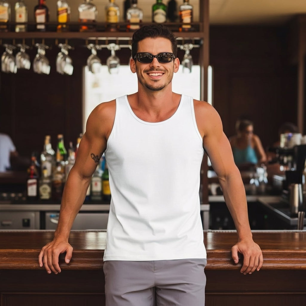 [3 Pcs set] UPF 50+ Tank Top Gym Workout Sleeveless Muscle Shirts-Men's tops-Calvin Hart-Black+Navy+Dark Grey-S-Calvin Hart