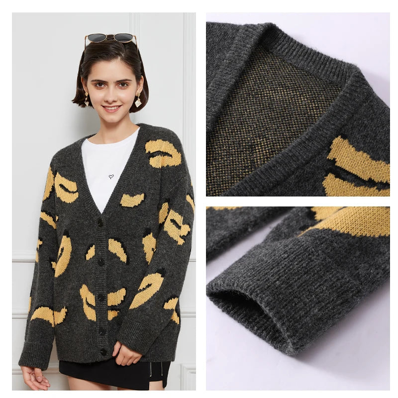 Calvin Hart Women's Banana Knit Cardigan
