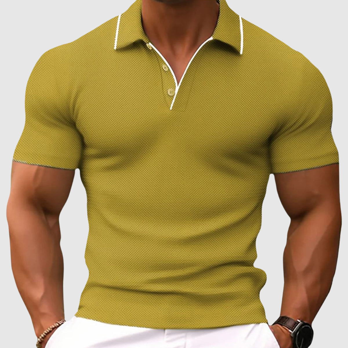 Alessandro Veneti Elite Polo Shirt Ash & Harbor