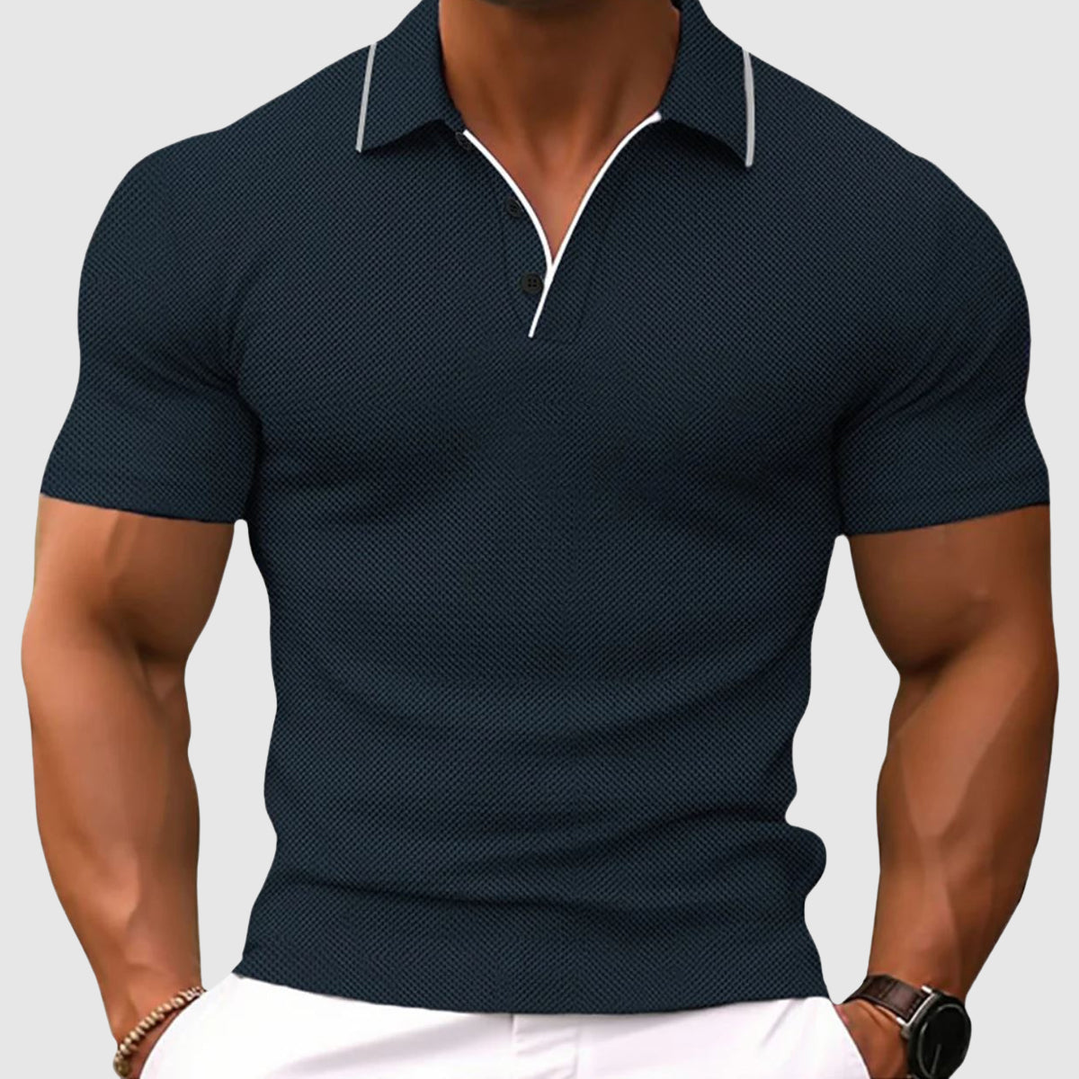 Alessandro Veneti Elite Polo Shirt Ash & Harbor