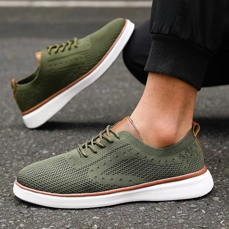 Alessandro Veneti Lace-Up Mesh Sneakers Ash & Harbor