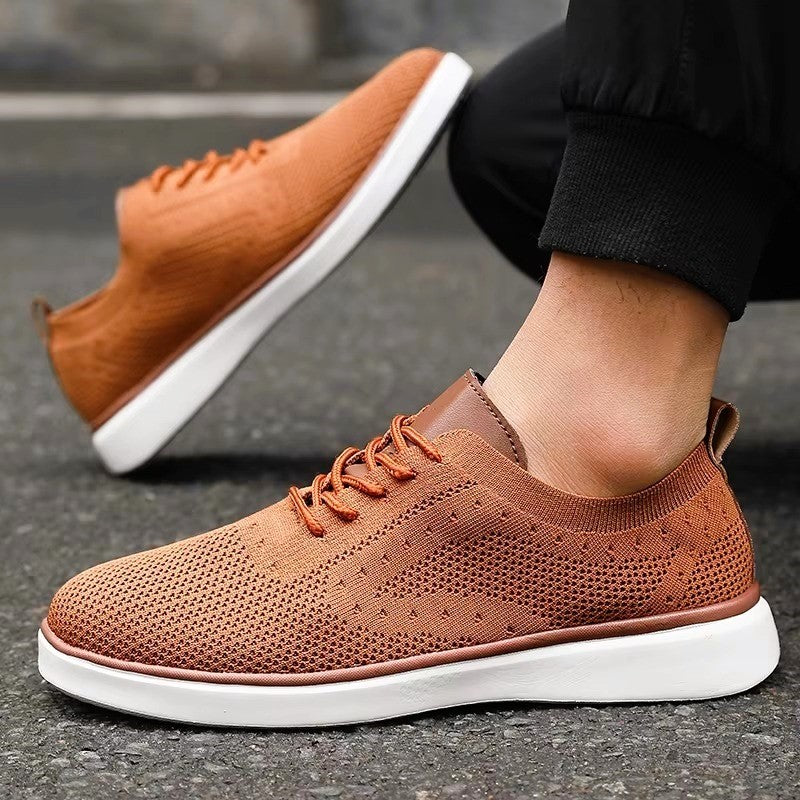 Alessandro Veneti Lace-Up Mesh Sneakers Ash & Harbor