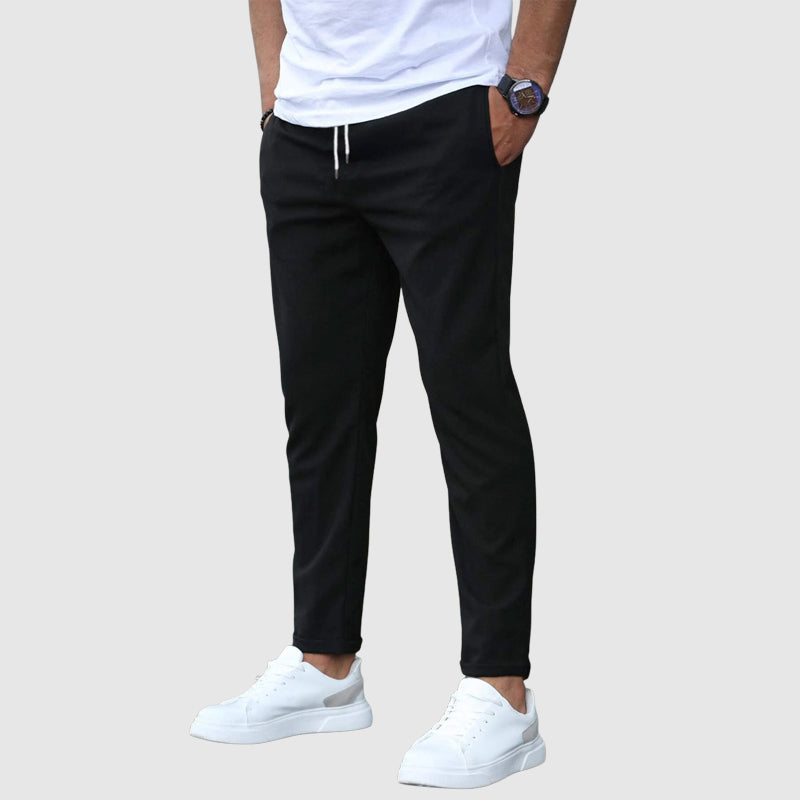 Alessandro Veneti Stretch Drawstring Pants Ash & Harbor