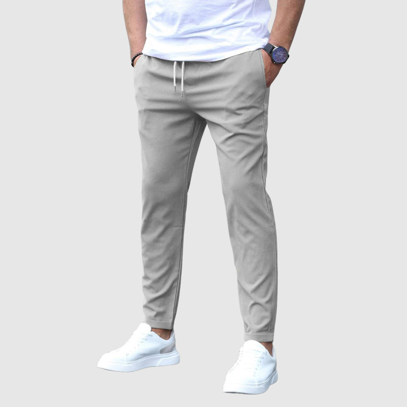 Alessandro Veneti Stretch Drawstring Pants Ash & Harbor