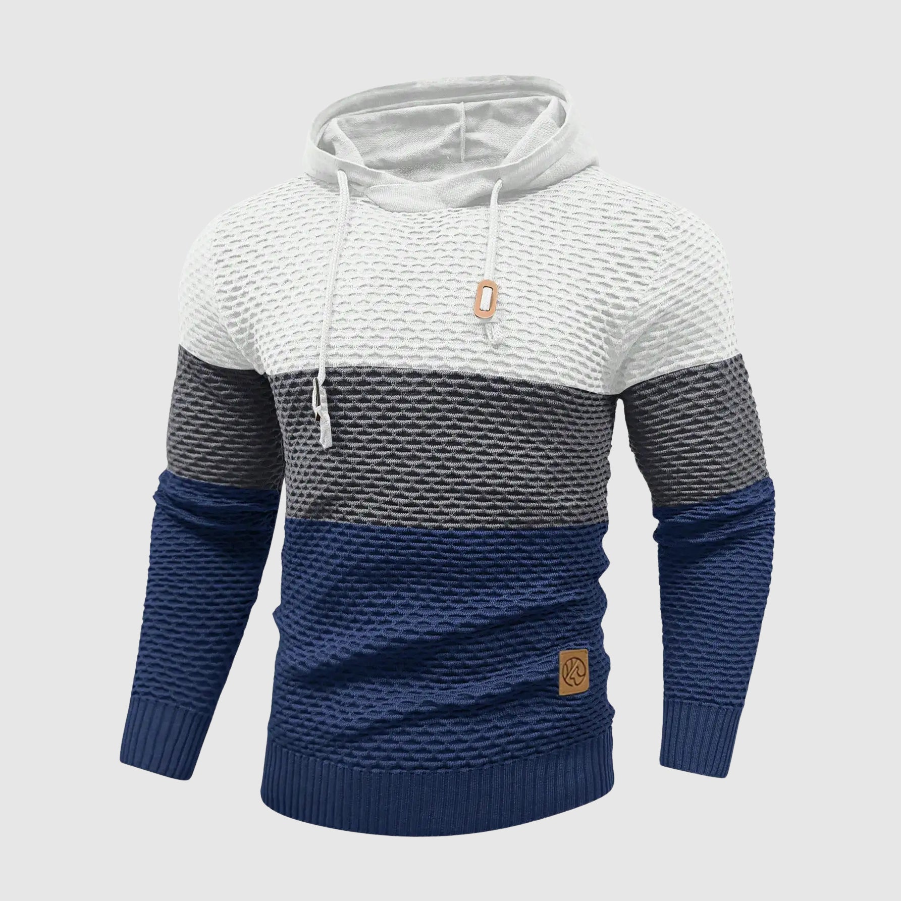 Alessandro Veneti Triple Tone Knit Pullover Ash & Harbor