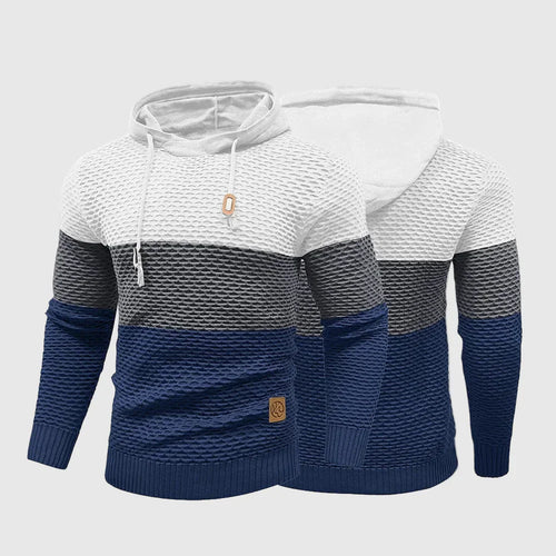Alessandro Veneti Triple Tone Knit Pullover Ash & Harbor