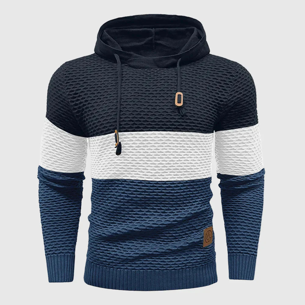 Alessandro Veneti Triple Tone Knit Pullover Ash & Harbor