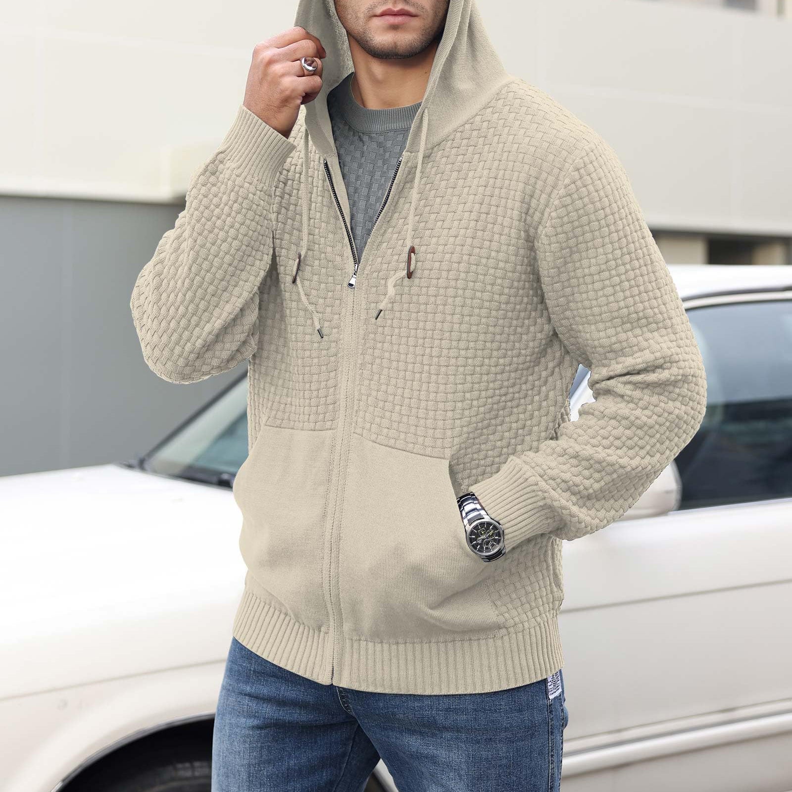 Alessandro Veneti Urban Artisan Hoodie Ash & Harbor