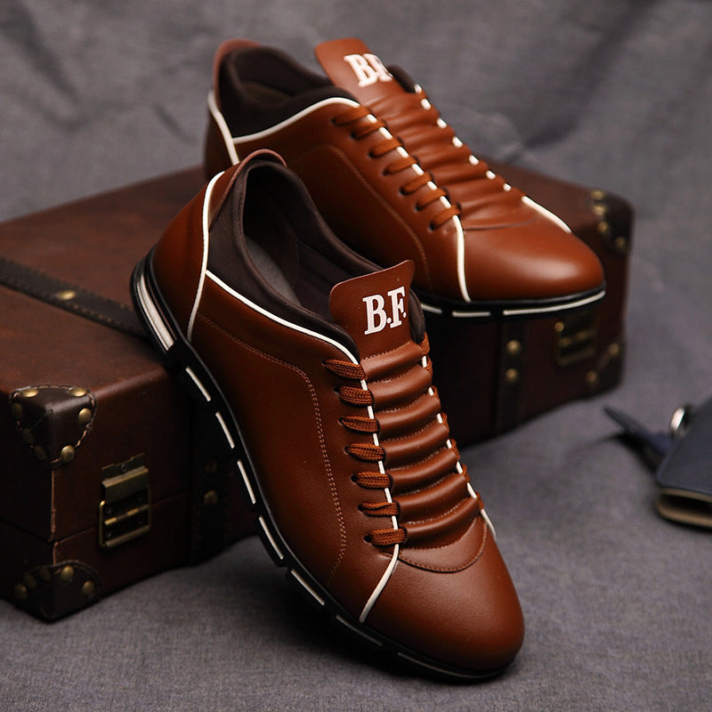 Brave Fusion Leather Sneakers Ash & Harbor
