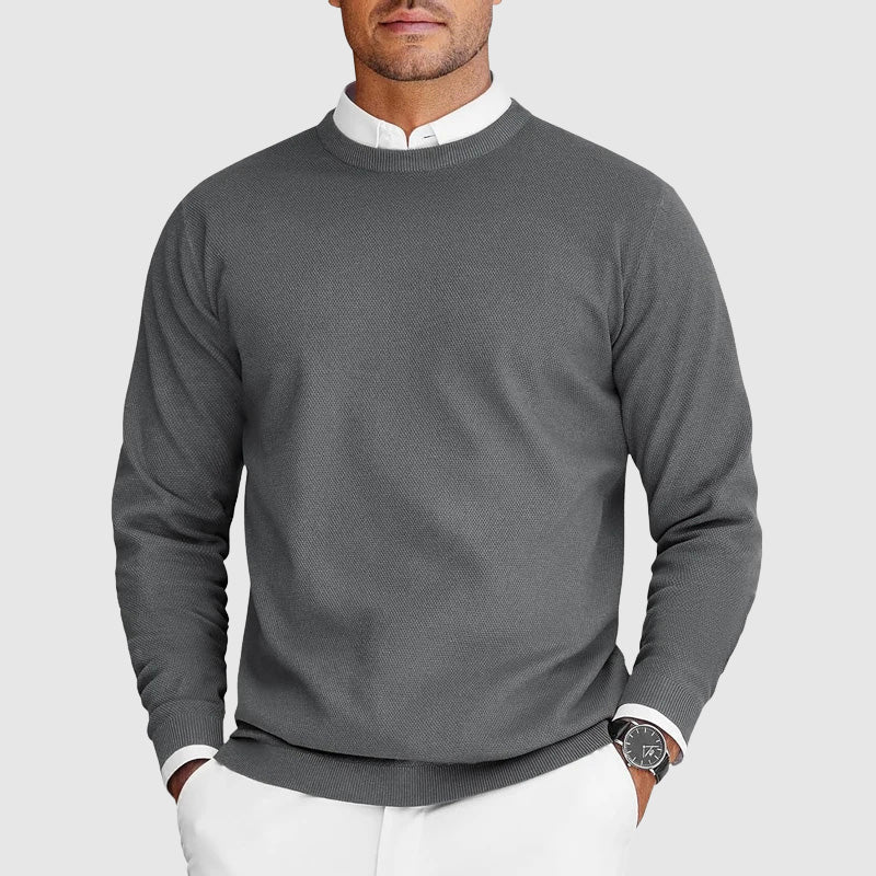 Everyday Casual Men’s Crew Neck Sweater Ash & Harbor