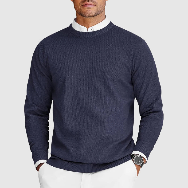 Everyday Casual Men’s Crew Neck Sweater Ash & Harbor