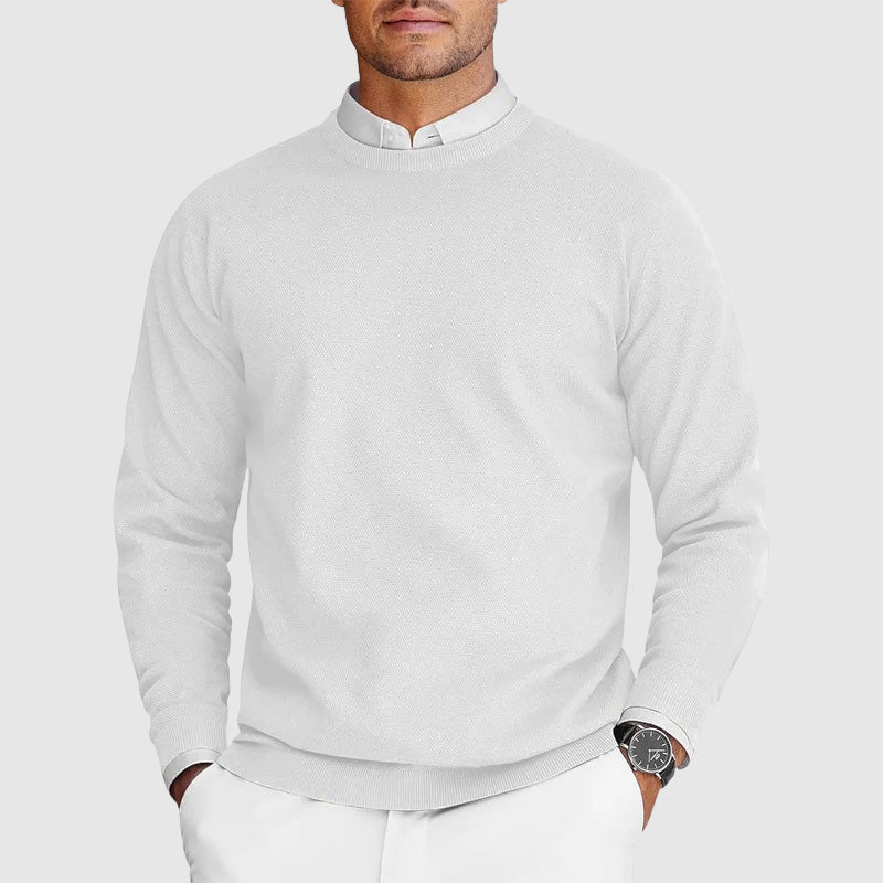 Everyday Casual Men’s Crew Neck Sweater Ash & Harbor