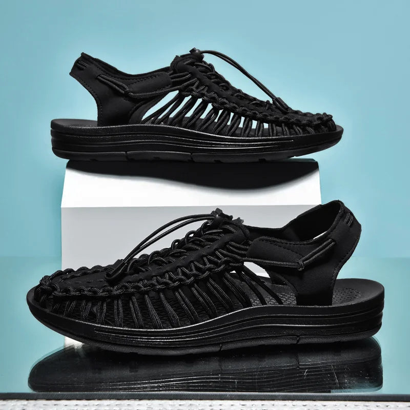 Felix Grant Bahamas Flat Sandals Ash & Harbor