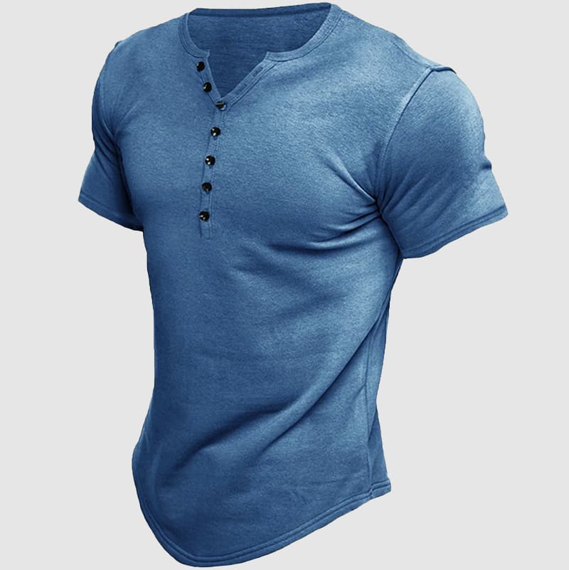 Felix Grant Boss Henley T-Shirt Ash & Harbor