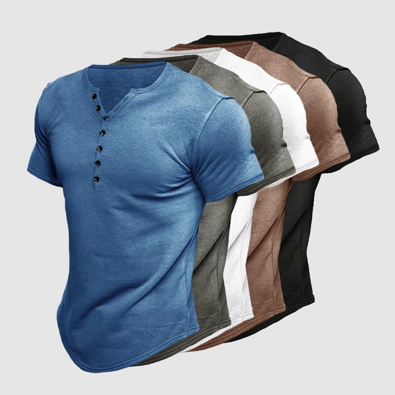 Felix Grant Boss Henley T-Shirt Ash & Harbor