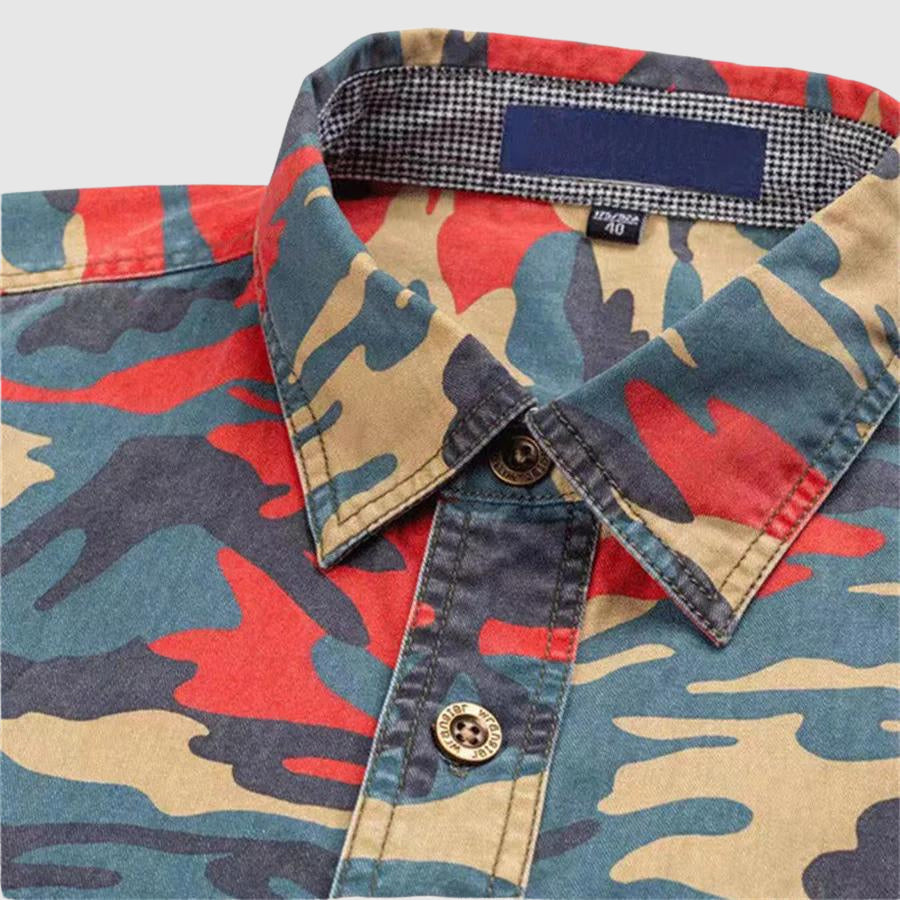 Felix Grant Camouflage Classic Shirt Ash & Harbor