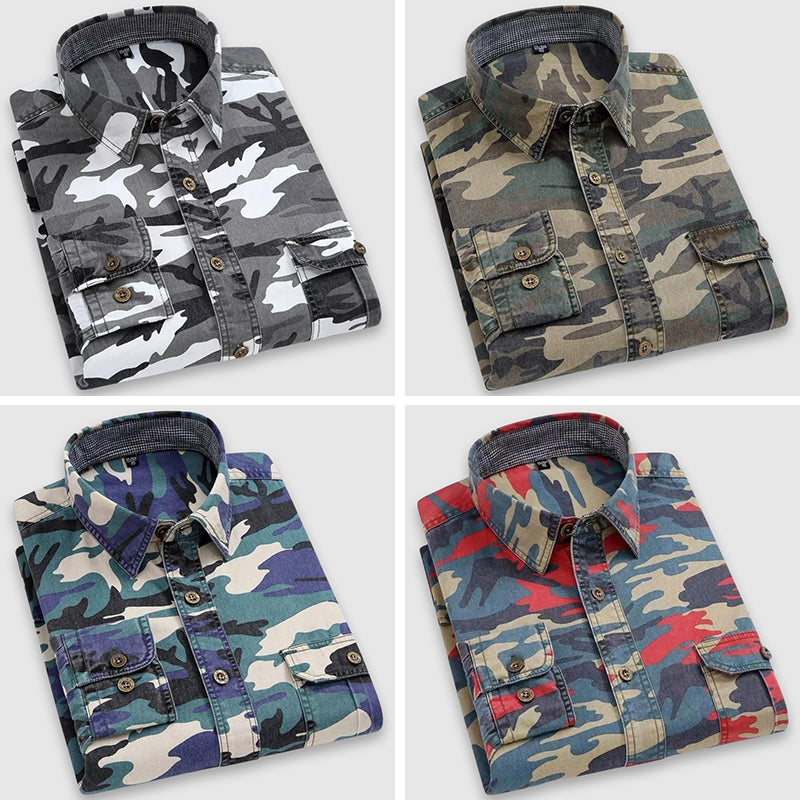 Felix Grant Camouflage Classic Shirt Ash & Harbor