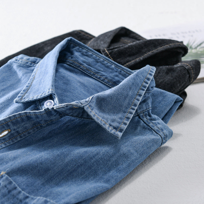 Felix Grant Classic Denim Shirt Ash & Harbor