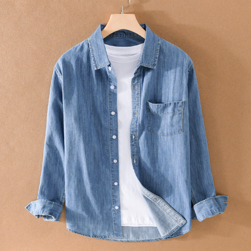 Felix Grant Classic Denim Shirt Ash & Harbor