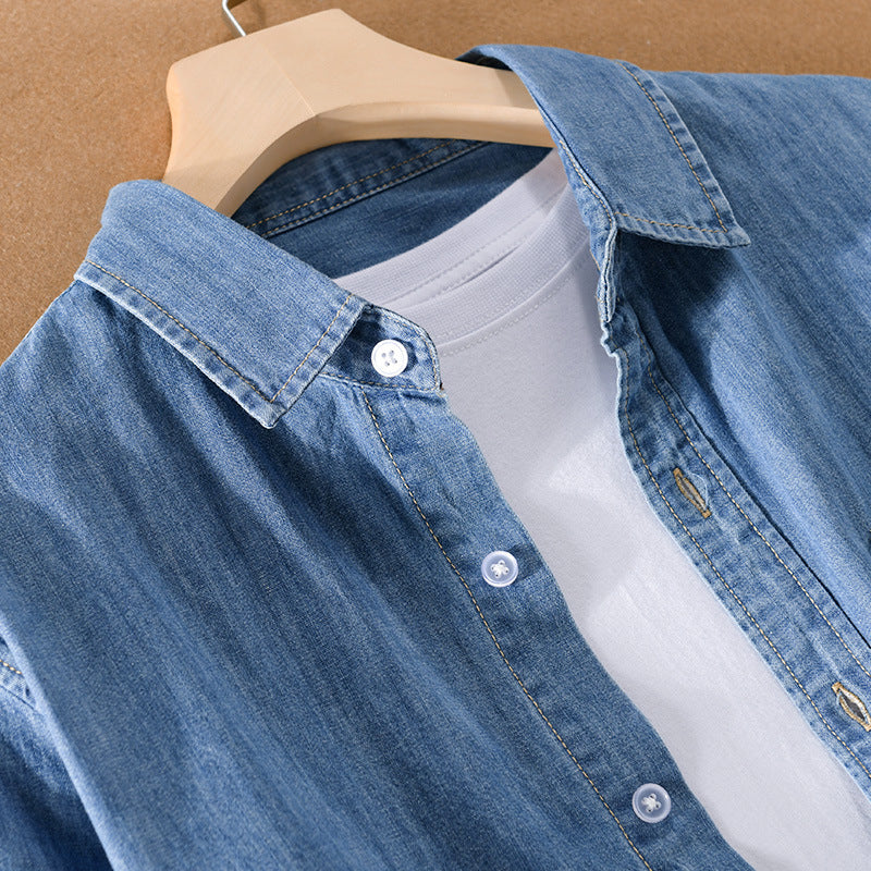 Felix Grant Classic Denim Shirt Ash & Harbor