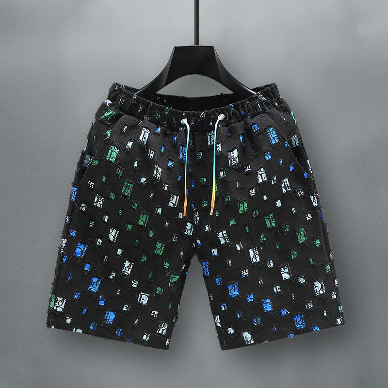 Felix Grant Colorful Denim Shorts Ash & Harbor