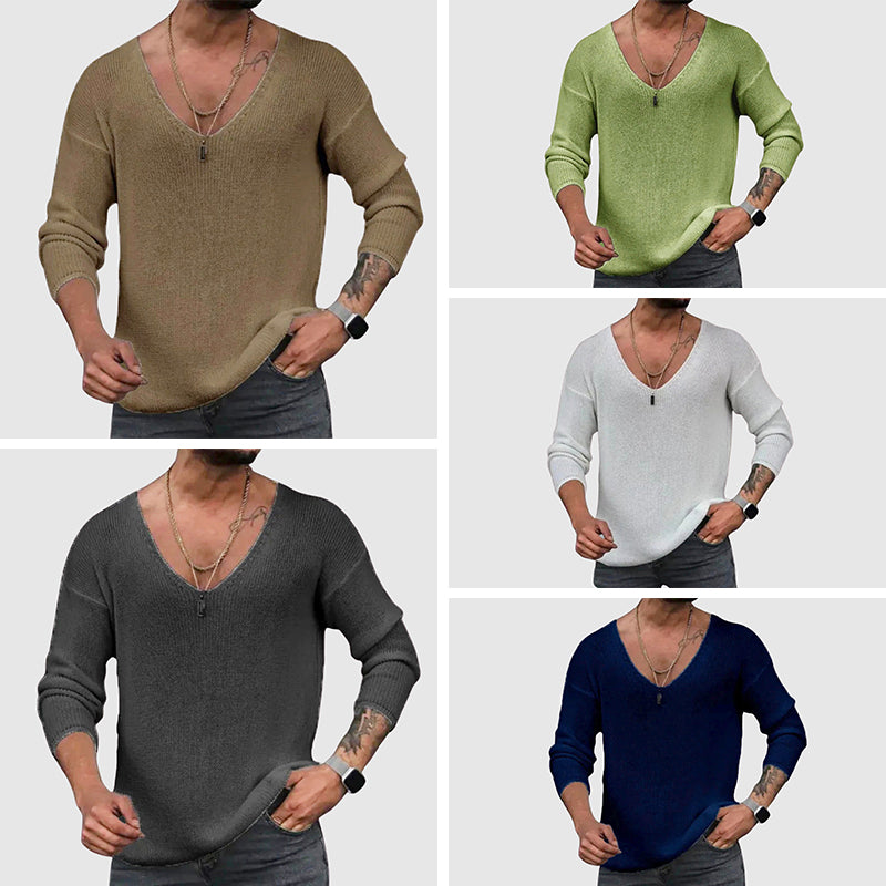 Felix Grant Essential V-Neck Shirt Ash & Harbor