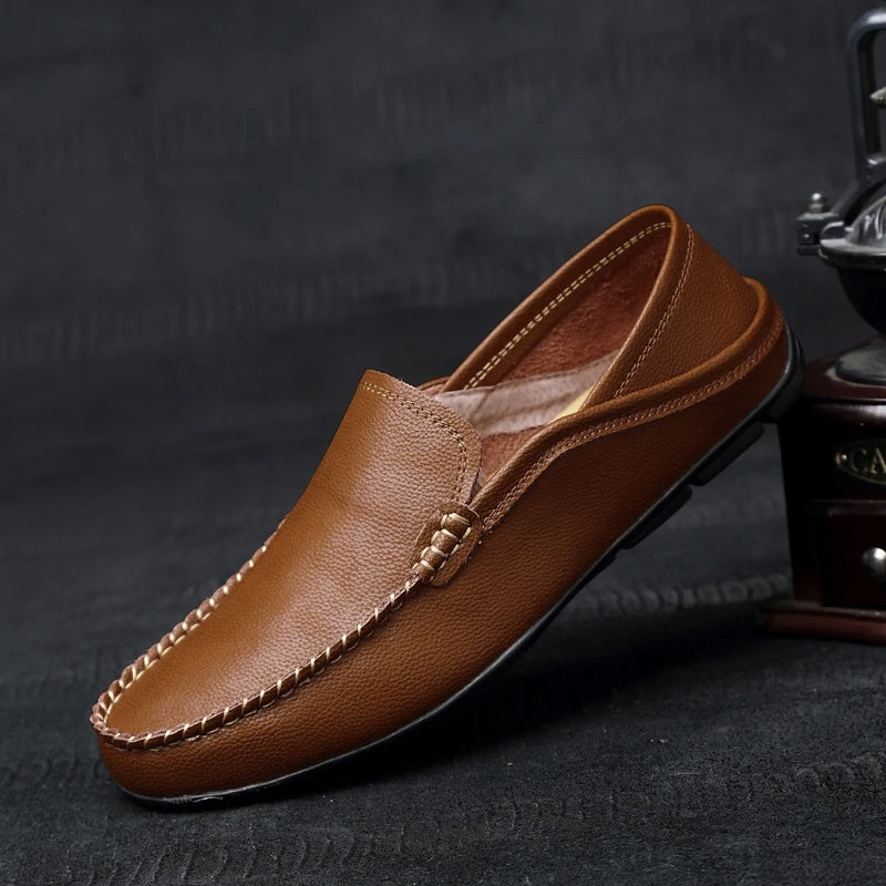 Felix Grant Leather Driving Loafers Ash & Harbor