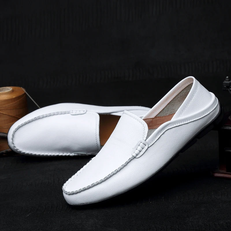 Felix Grant Leather Driving Loafers Ash & Harbor