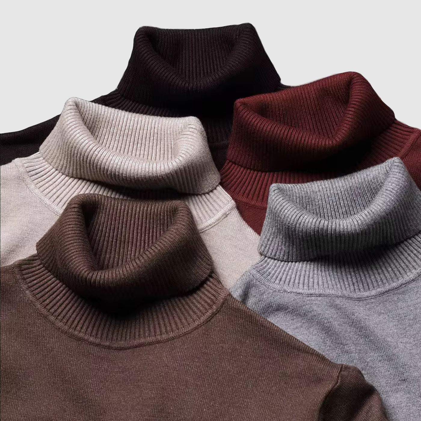 Felix Grant Modern Turtleneck Sweater Ash & Harbor