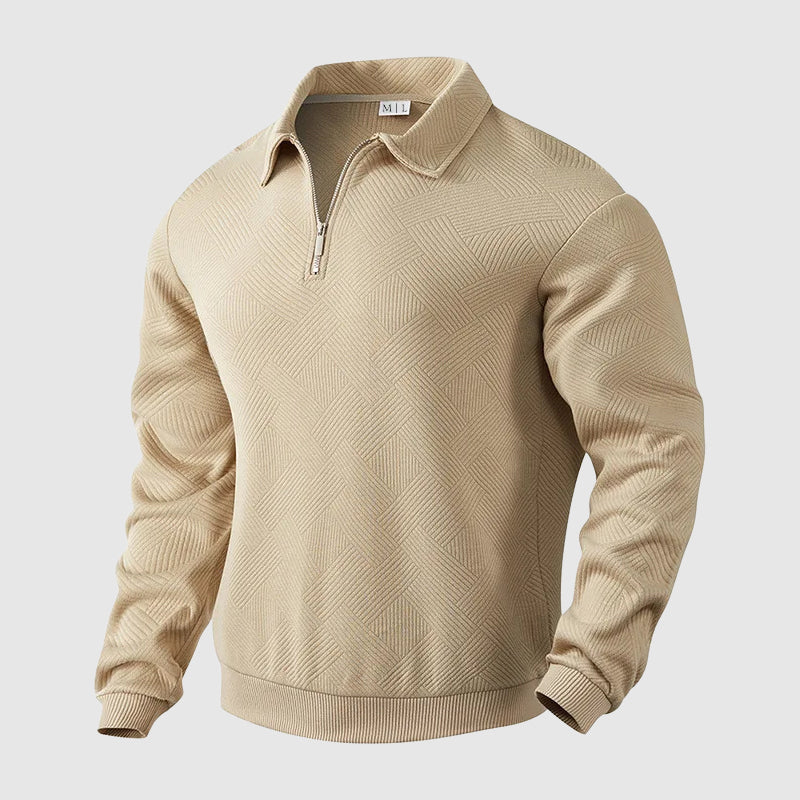 Felix Grant Urban Polo Sweater Ash & Harbor