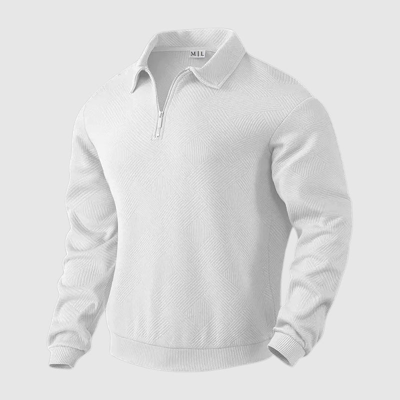 Felix Grant Urban Polo Sweater Ash & Harbor