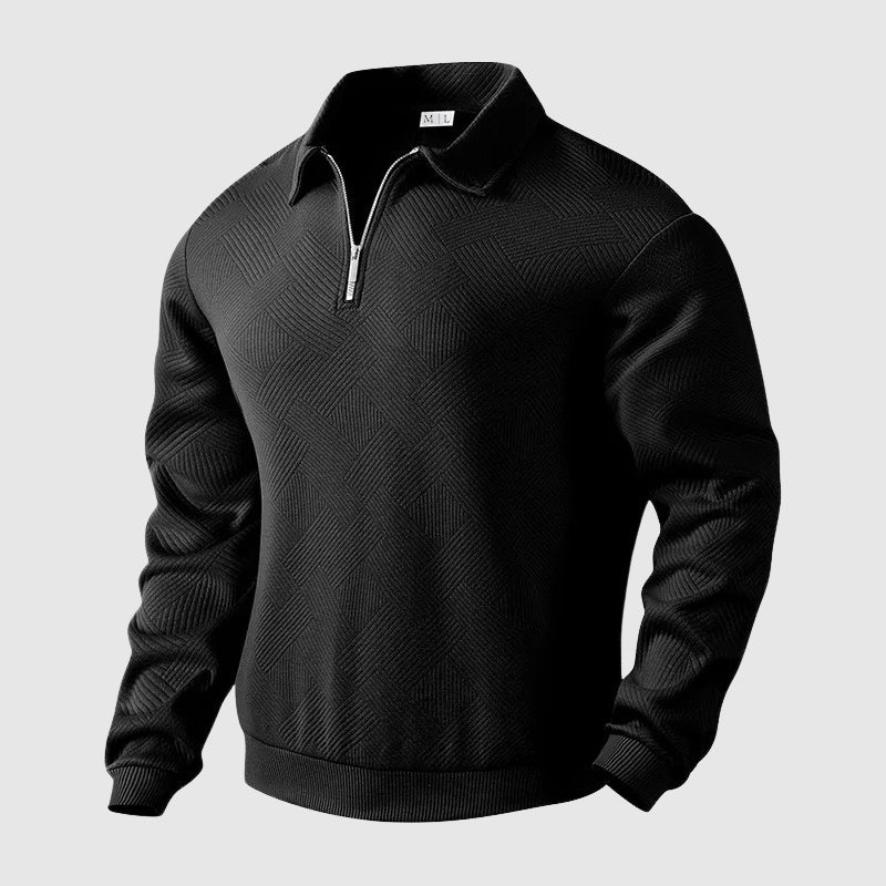 Felix Grant Urban Polo Sweater Ash & Harbor