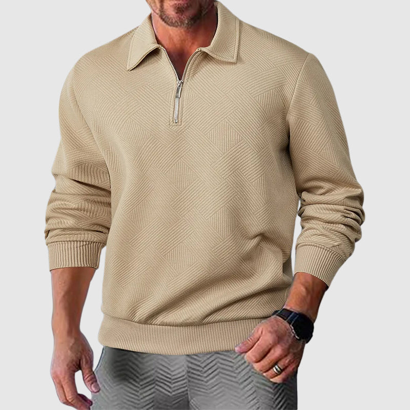 Felix Grant Urban Polo Sweater Ash & Harbor