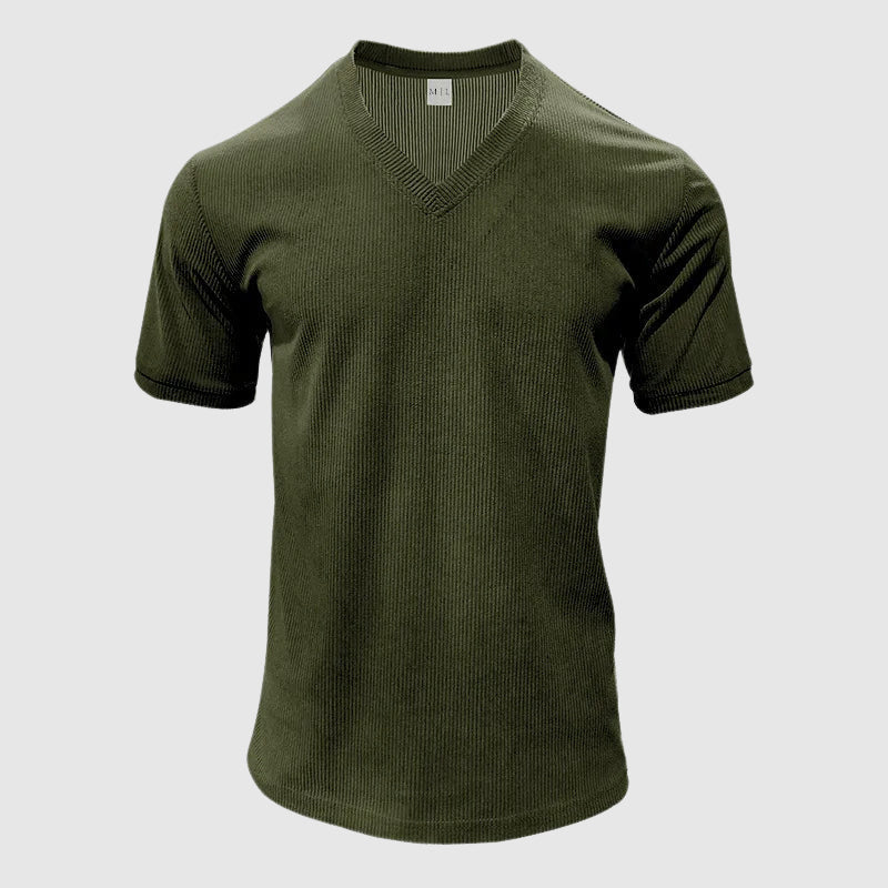 Felix Grant V-Neck Casual Shirt Ash & Harbor