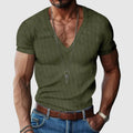 Felix Grant V-Neck Casual Shirt Ash & Harbor