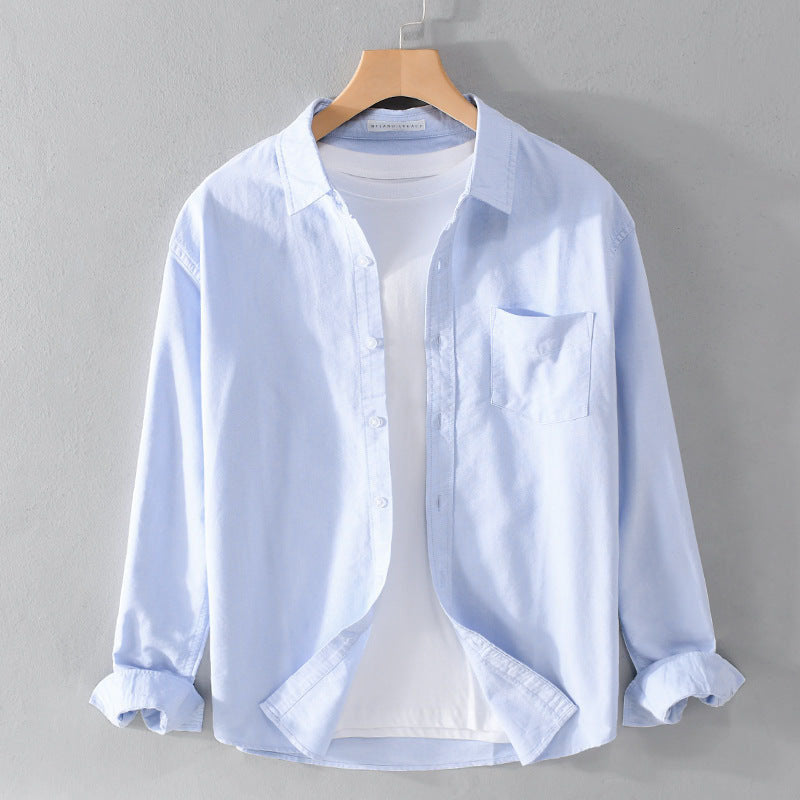 Felix Grant Weekend Cotton Shirt Ash & Harbor