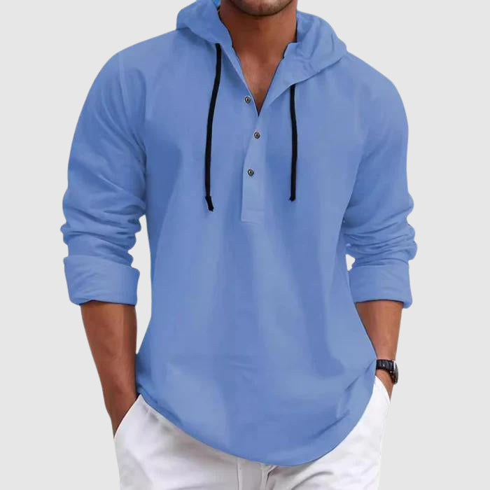Felix Grant Weekend Hooded Shirt Ash & Harbor