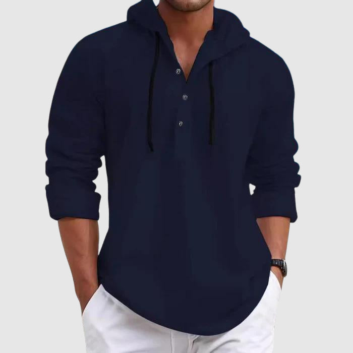 Felix Grant Weekend Hooded Shirt Ash & Harbor