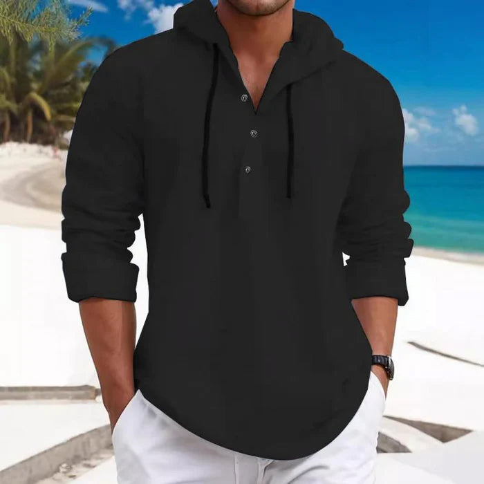 Felix Grant Weekend Hooded Shirt Ash & Harbor