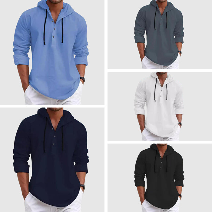 Felix Grant Weekend Hooded Shirt Ash & Harbor