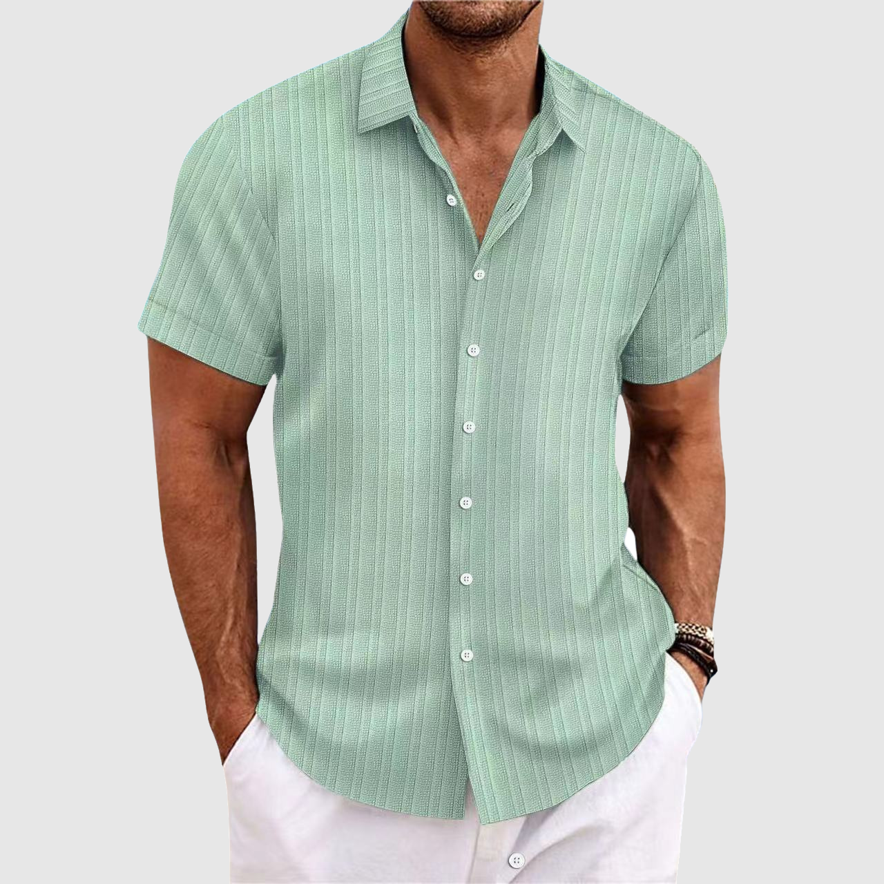 Felix Grant Summit Stripe Shirt Ash & Harbor