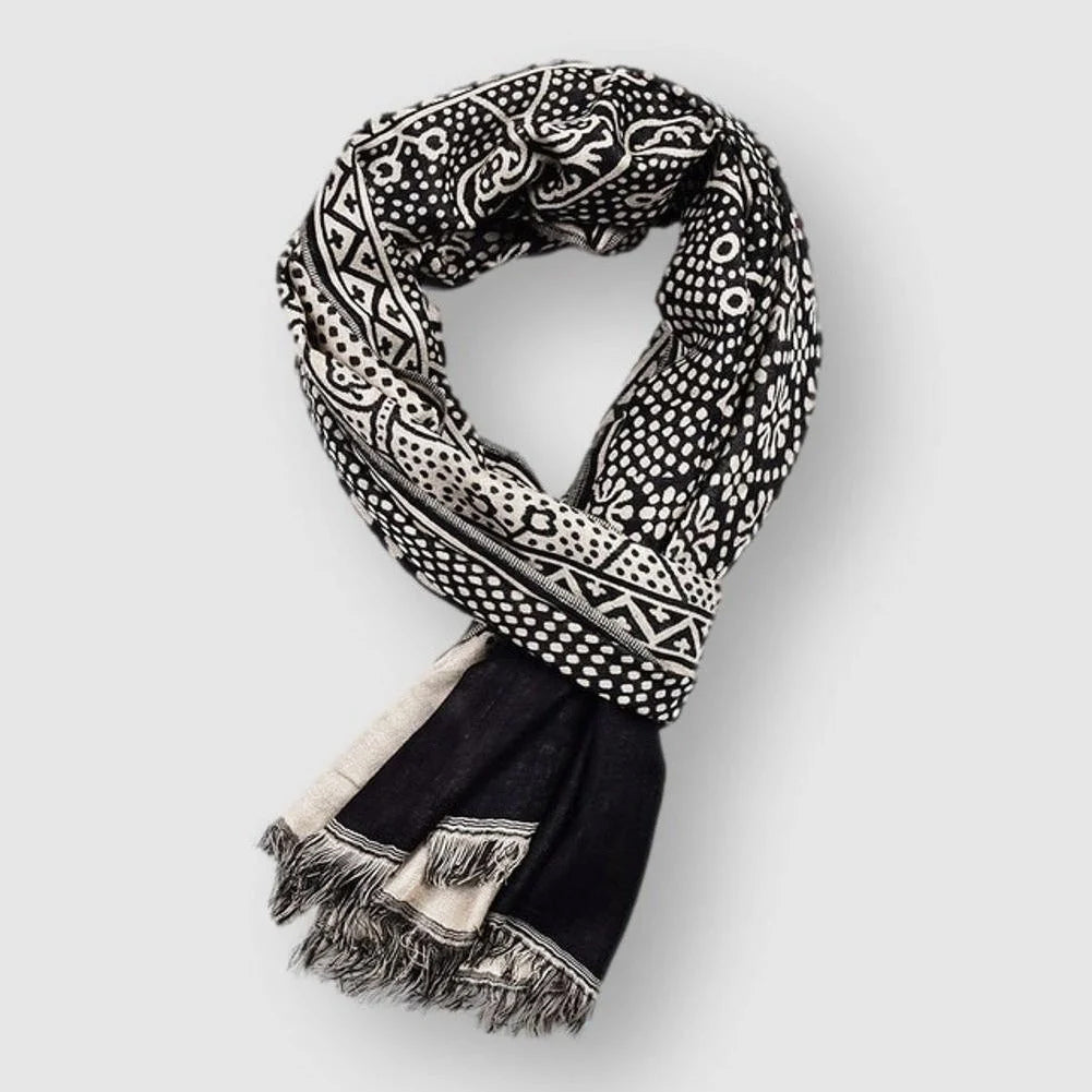 François Blanchet Cotton Scarf Ash & Harbor