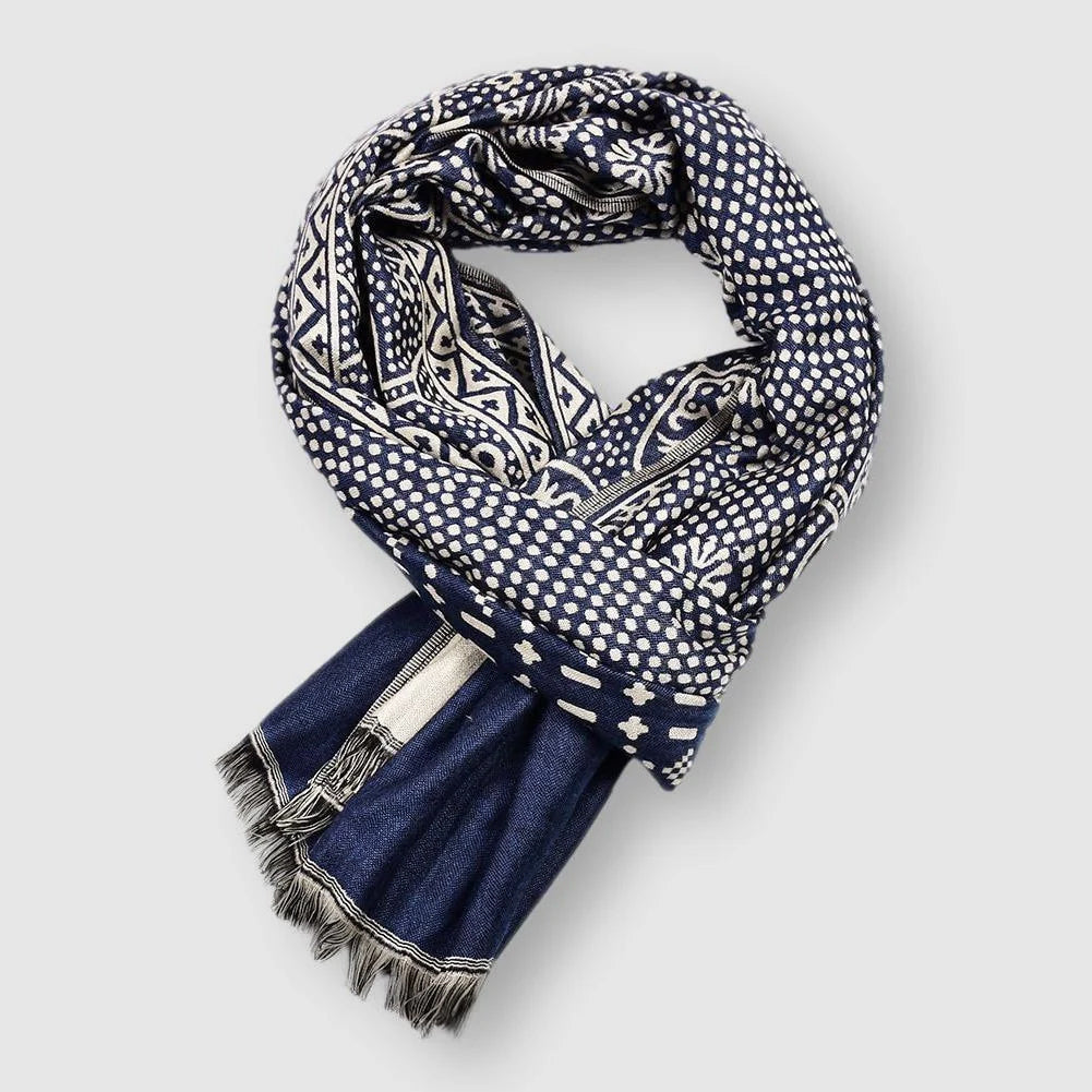François Blanchet Cotton Scarf Ash & Harbor
