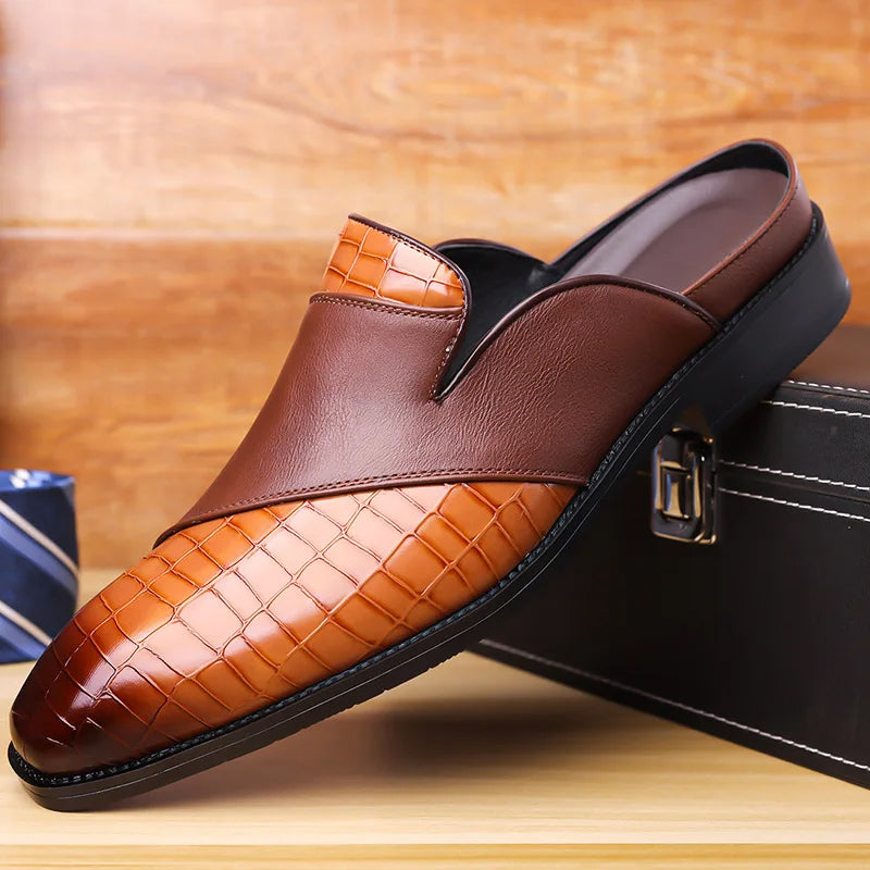 François Blanchet Mule Shoes with Textured Upper Ash & Harbor