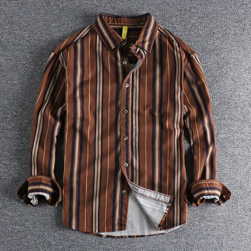 L'Esprit Moderne Striped Shirt by Felix Grant Ash & Harbor